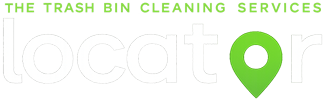 Trash Bin Cleaning Service Locator Logo